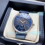 AAA replica IWC Portofino Perpetual Calendar Blue Face Men's Automatic Watch 